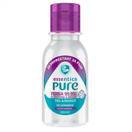 Essentica Pure Дезинфектант за ръце 100 ml