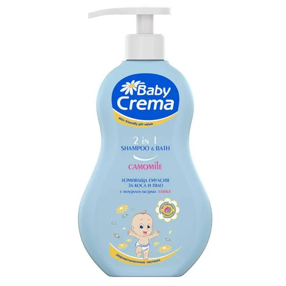 BABY CREMA Измиващ гел 2 в 1 с лайка, 400 мл.