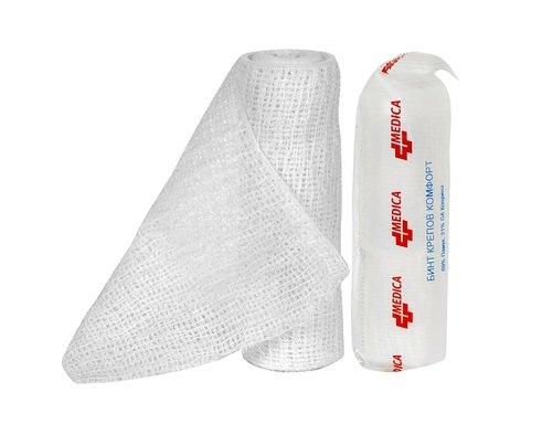 Комфорт крепов бинт 4 м/5 см Medica