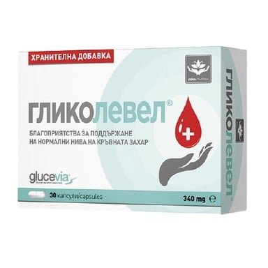 Гликолевел 340 мг за нормални нива на кръвната захар x30 капсули Zona Pharmа
