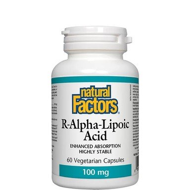 Алфа-Липоева киселина 100 мг за антиоксидантна защита x60 капсули Natural Factors