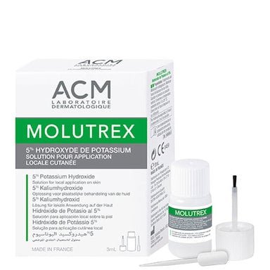 Molutrex Разтвор на 5% калиева основа против молуски - перловидни лезии по кожата флакон х3 мл ACM