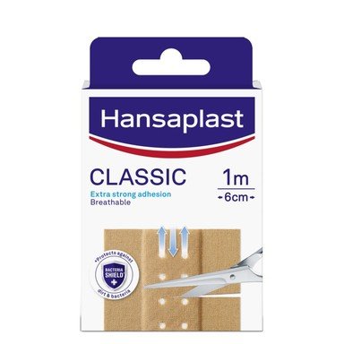 Hansaplast Classic Пластири 1м x6см