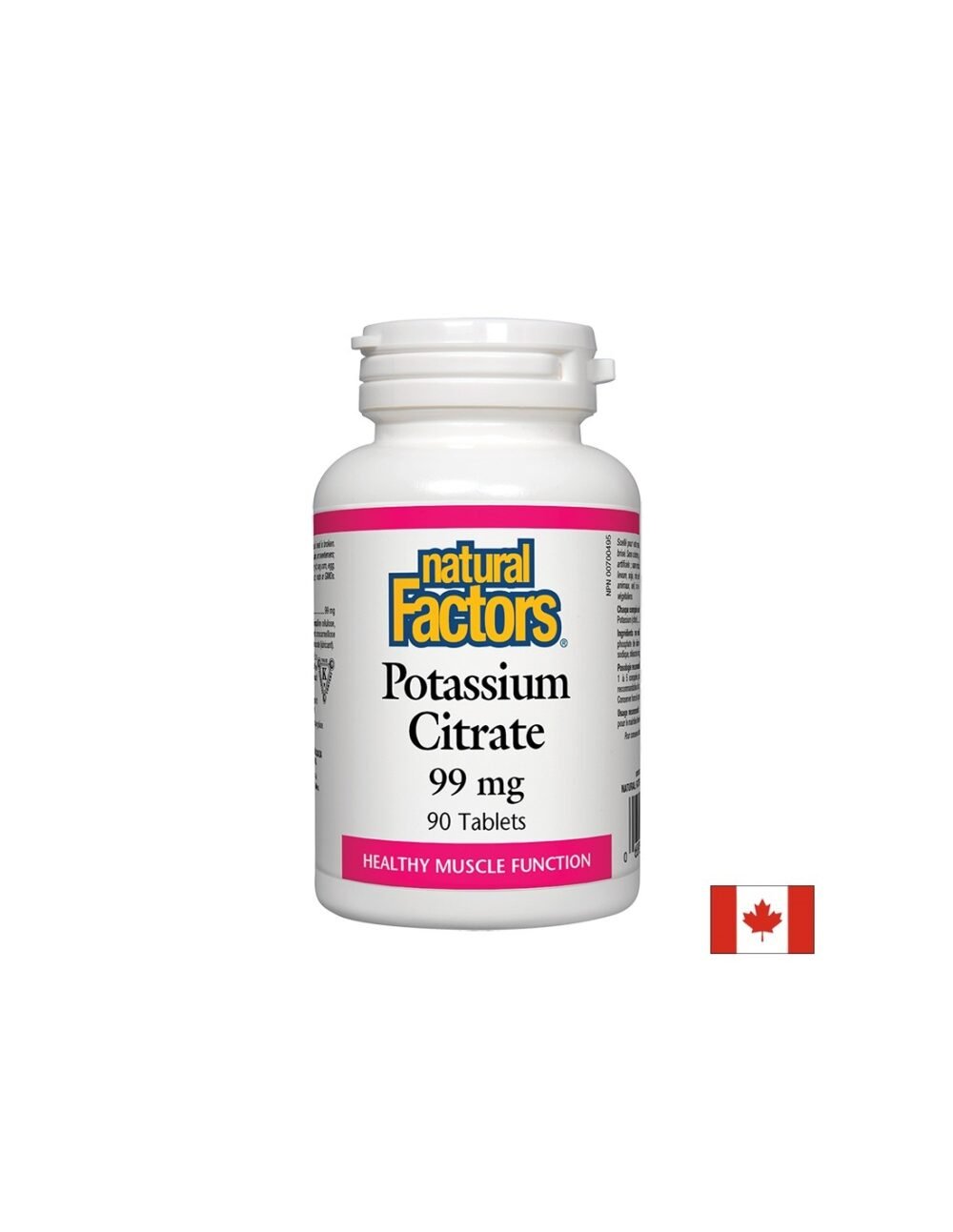 Potassium Citrate/ Калий (цитрат) 99 mg х 90 таблетки Natural Factors