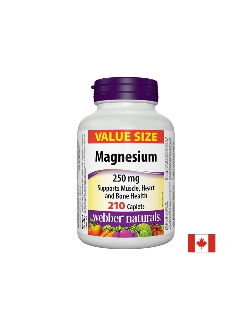 Magnesium - Магнезий (оксид, малат, глицерофосфат) 250 mg, 210 каплети
