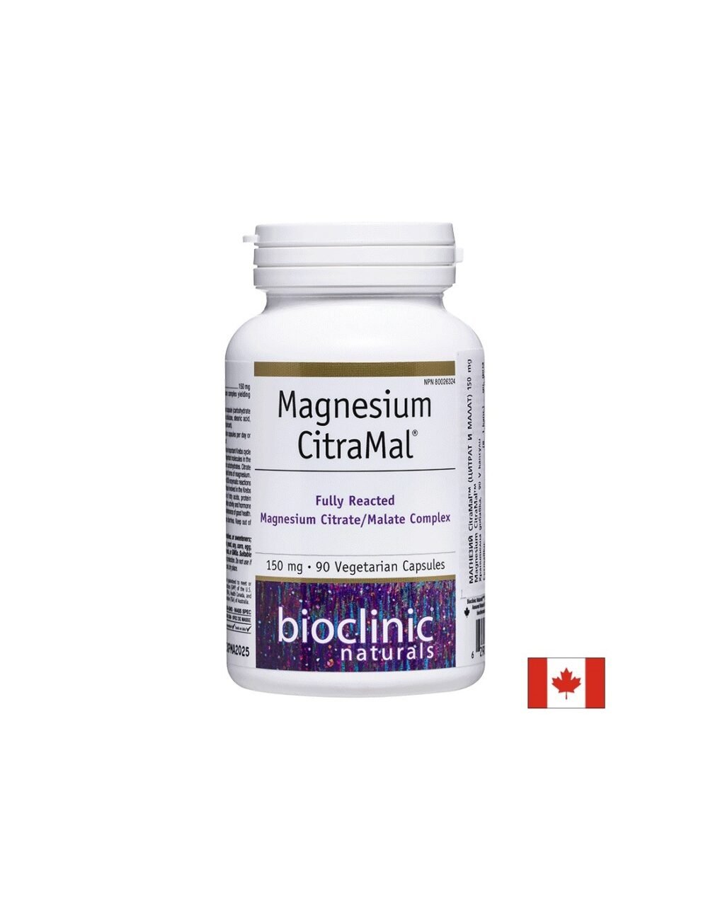 Magnesium CitraMal™/ Магнезий (цитрат и малат) 150 mg x 90 капсули Natural Factors