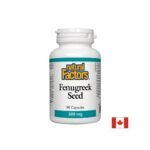 Fenugreek Seed -  Сминдух (семена), 500 mg, 90 капсули Natural Factors