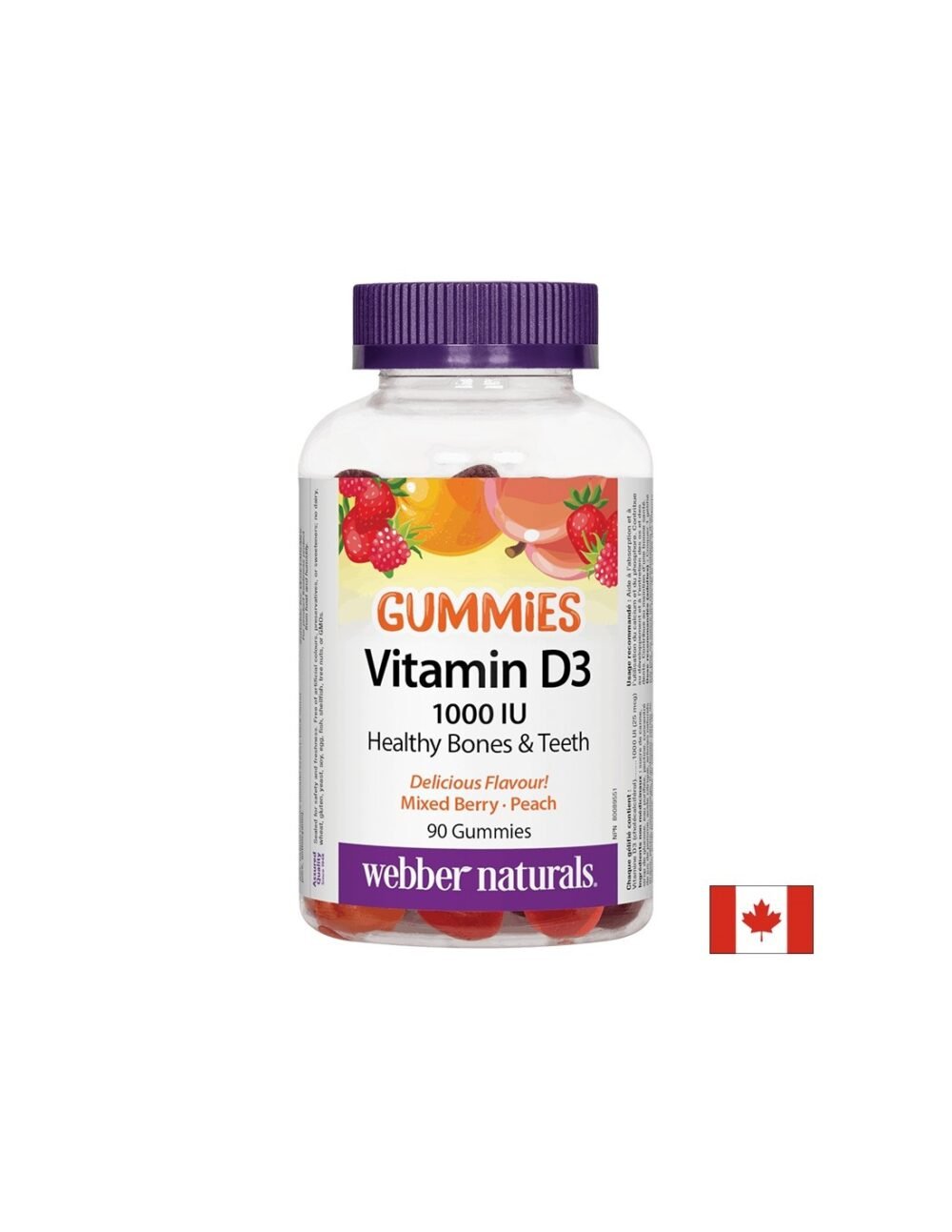 Vitamin D3 Gummies / Витамин D3, 1000 IU, 90 желирани таблетки